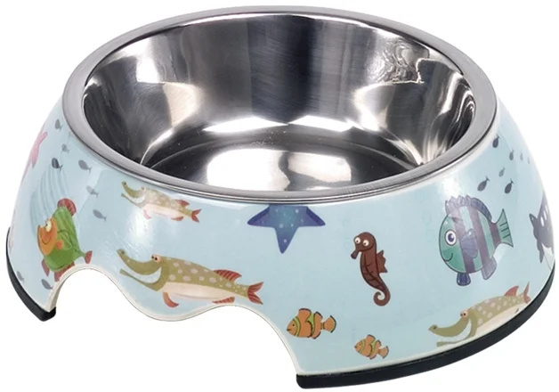 Nobby Fish nerez miska v pouzdře podmořský svět 160ml