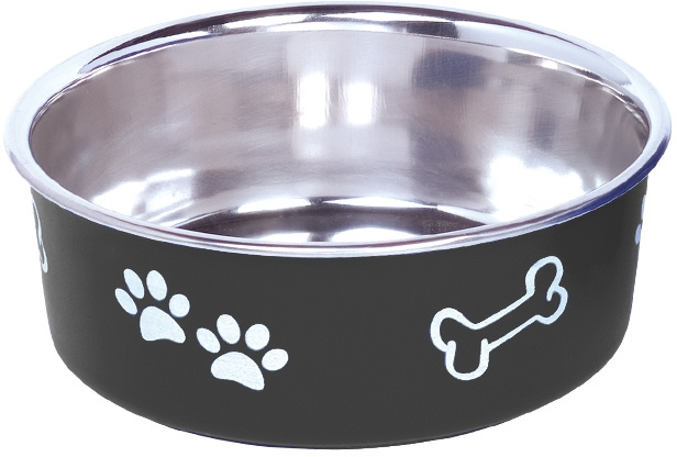 Nobby Fusion nerez miska s plast. opláštěním černá 13cm 500ml