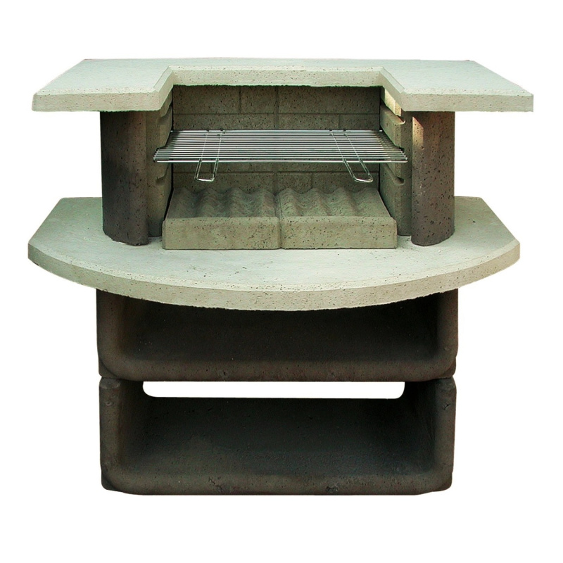 Buschbeck Zahradní grilovací bar Montana, bílá/hnědá, 110 x 65 x 101 cm