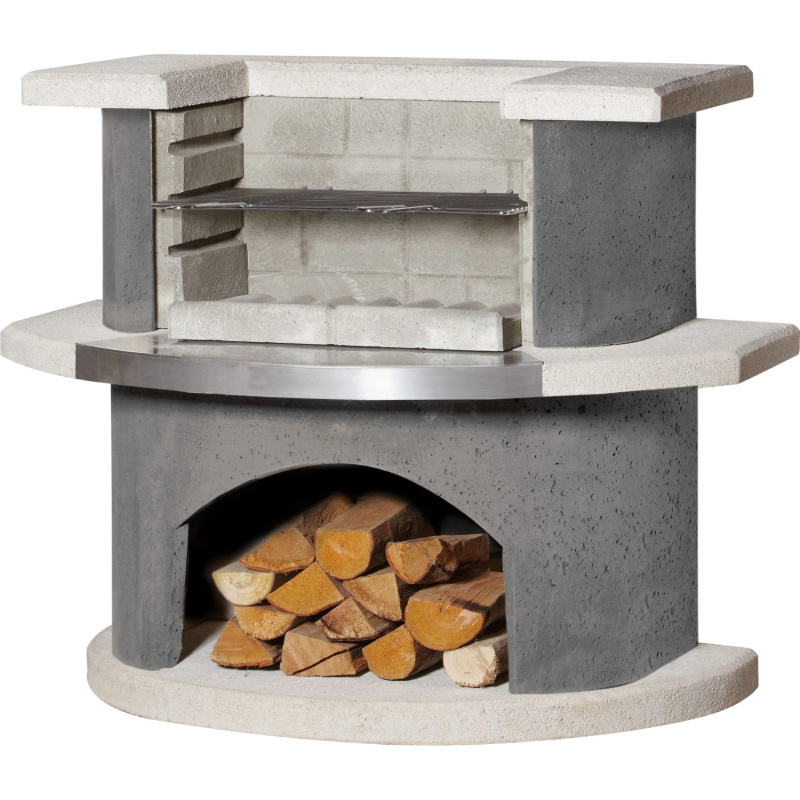 Buschbeck Zahradní grilovací bar Stockholm, bílá/antracit, 110 x 65 x 93 cm