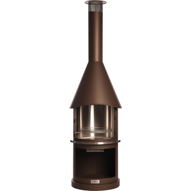 Buschbeck Nerezový grilovací krb Sydney, hnědá, pr. 72 x 250 cm