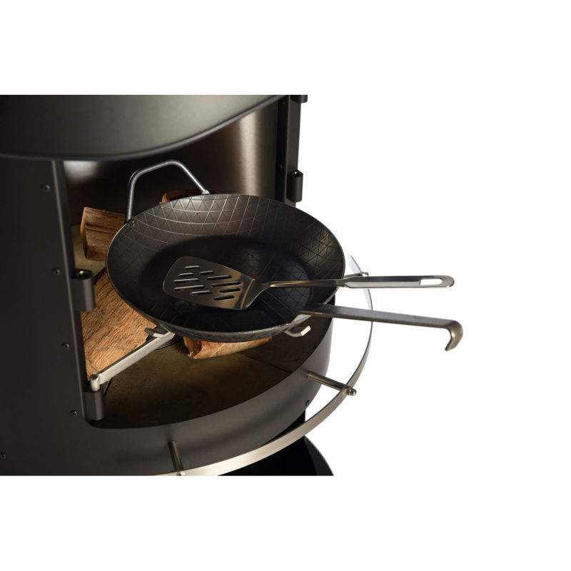 Buschbeck Litinová pánev s držákem pro nerez grilovací krb Sydney