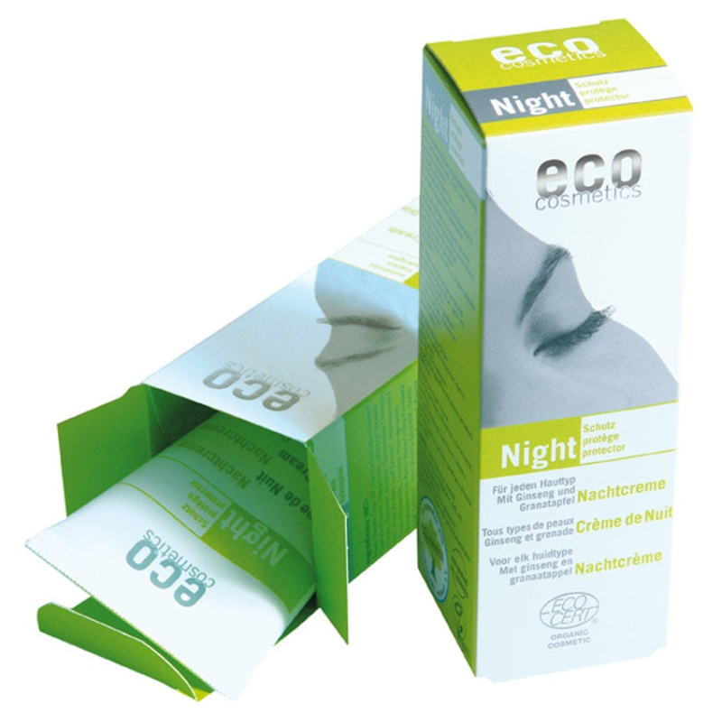 Eco Cosmetics Noční krém BIO - s granátovým jablkem a ženšenem, 50 ml