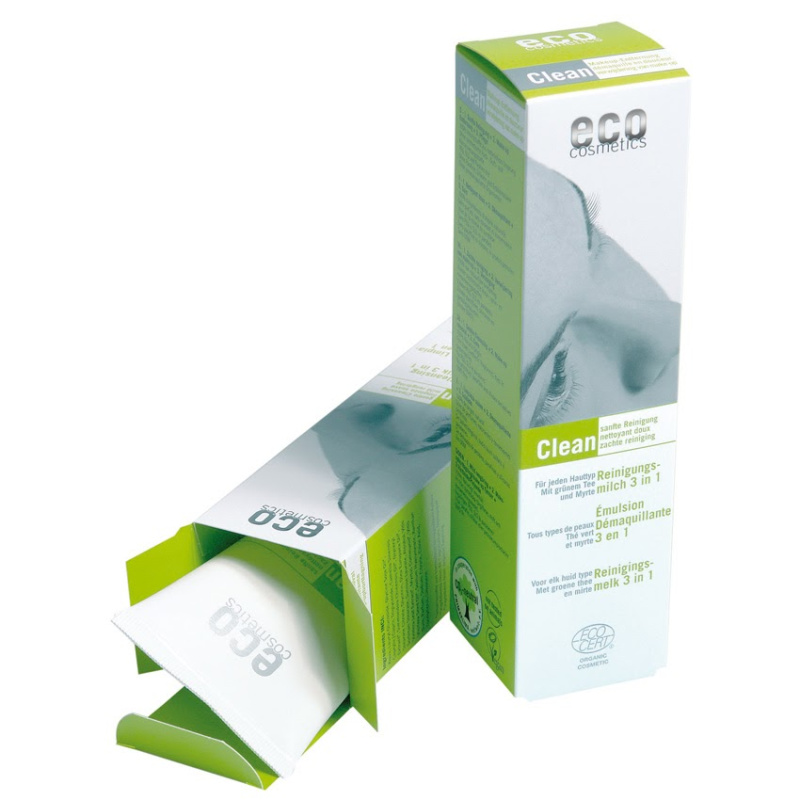Eco Cosmetics Čistící mléko 3v1- odstraní i voděodolný make-up, 125 ml