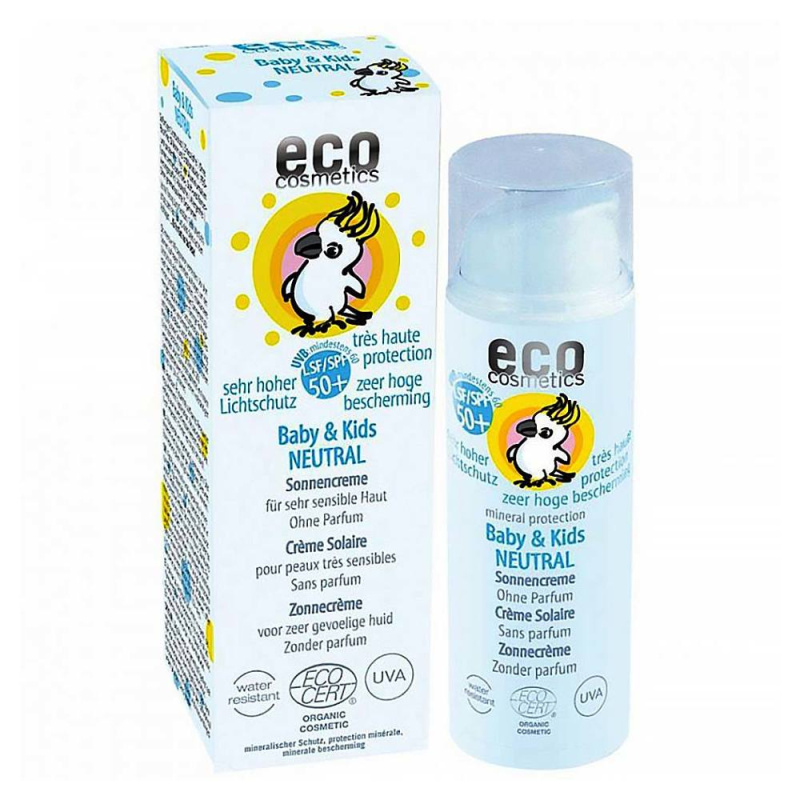Eco Cosmetics Baby Dětský opalovací krém Neutral SPF 50+ BIO, 50 ml