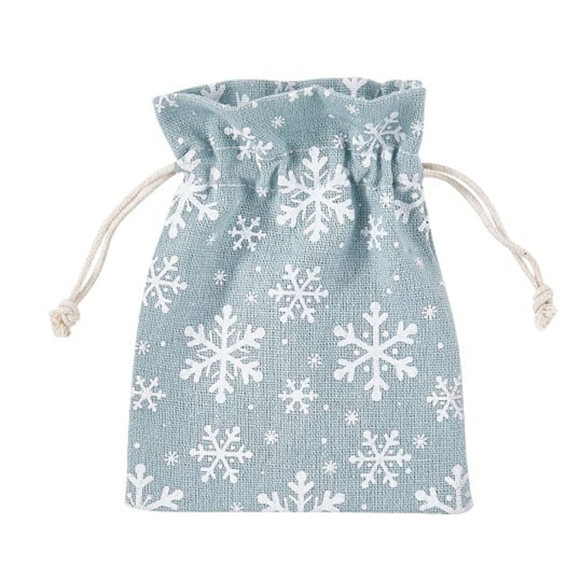 Butlers Pack-A-Bag taštička se sněhovými vločkami modrá (11×14 cm)