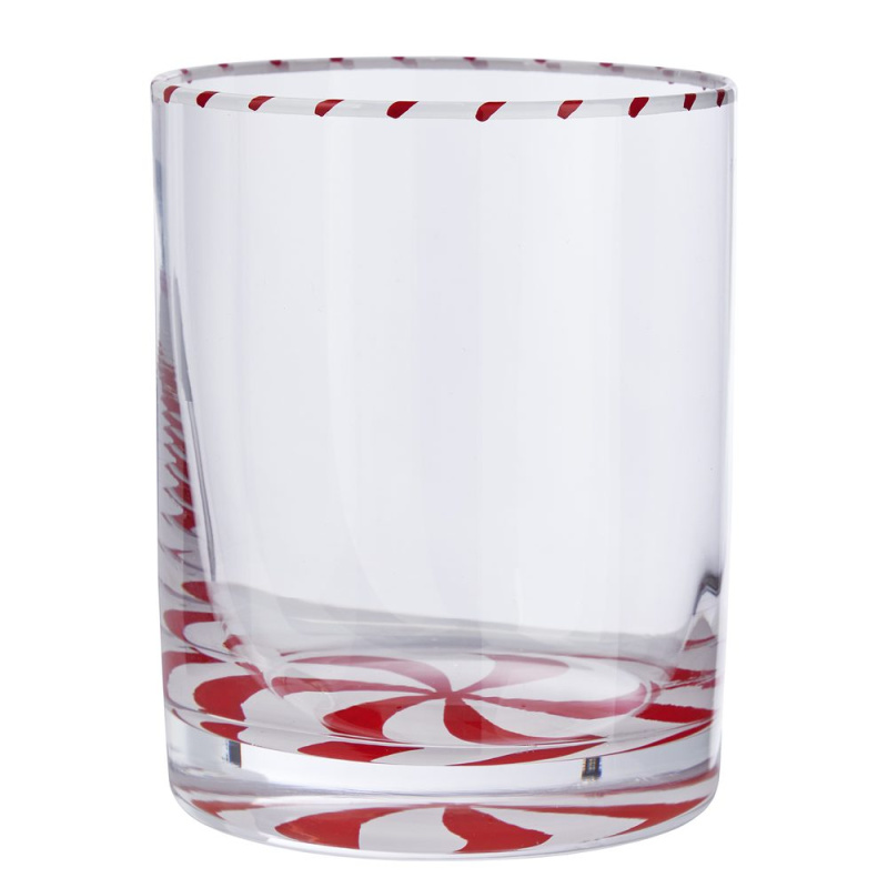 SWIRL Sklenice 270 ml - červená/bílá