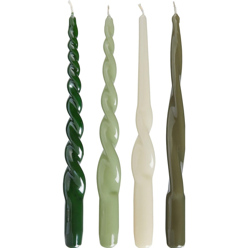 Butlers Sada zelených svíček 29 cm