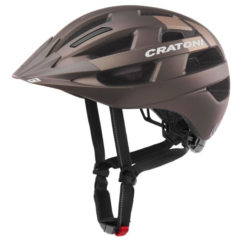 Cratoni Velo-X, cyklistická helma, matná hnědá