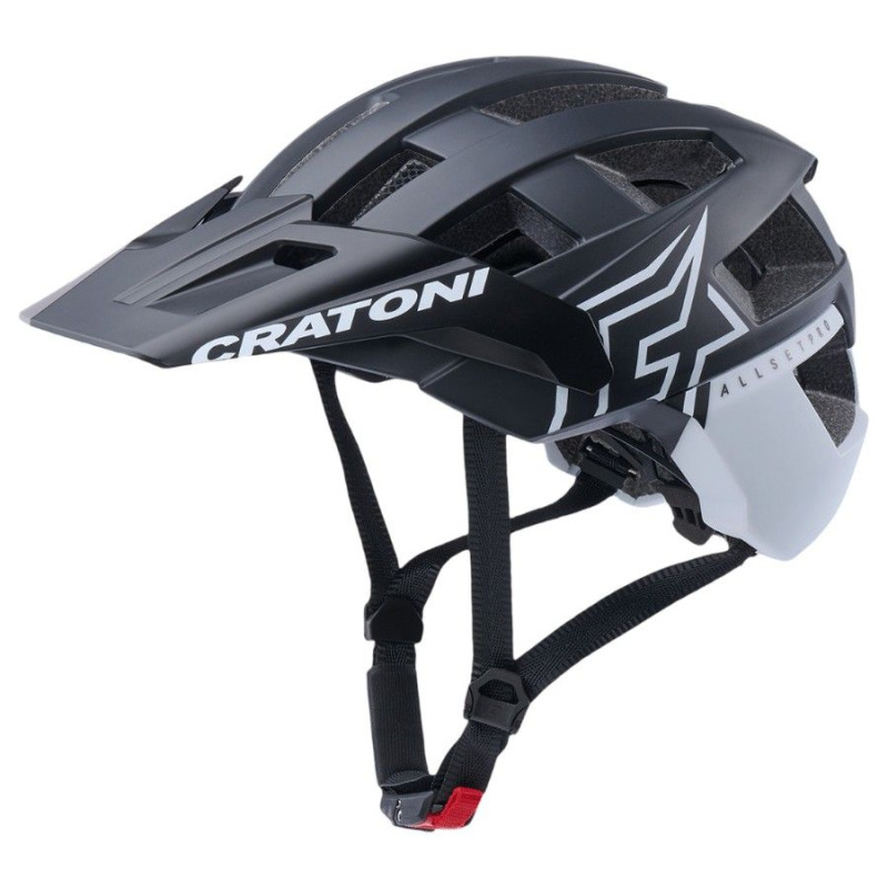 Cratoni Allset Pro, cyklistická helma, matná černá/bílá