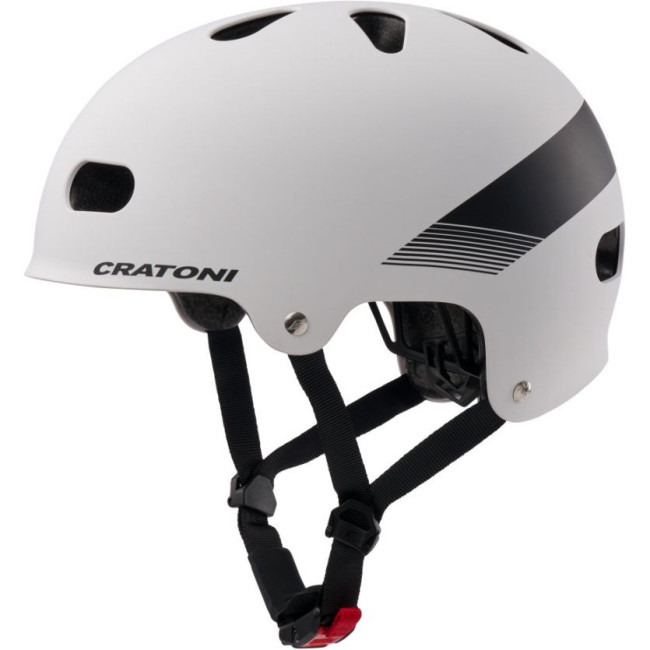 Cratoni C-Mate JR, cyklistická helma, matná bílá/černá