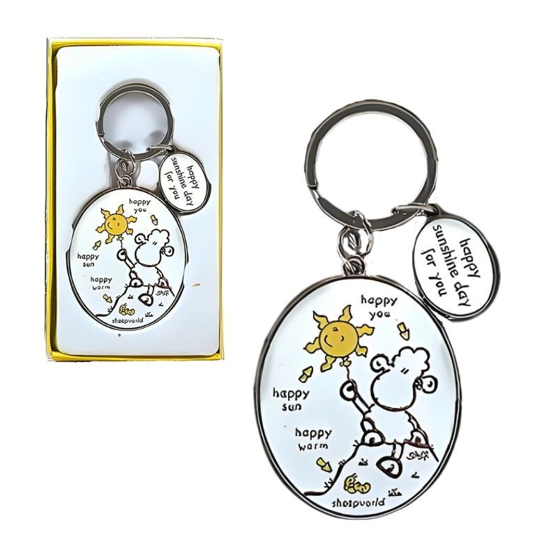 Klíčenka Sheepworld – stylová placka na klíče, batoh i tašku