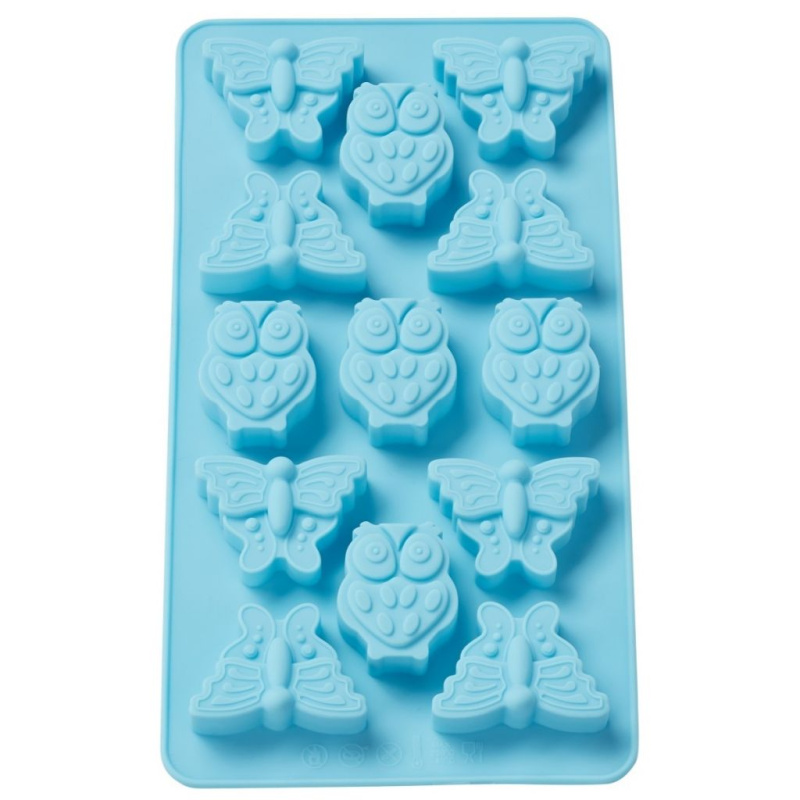 Silikonová forma na odlévání - sovičky a motýli