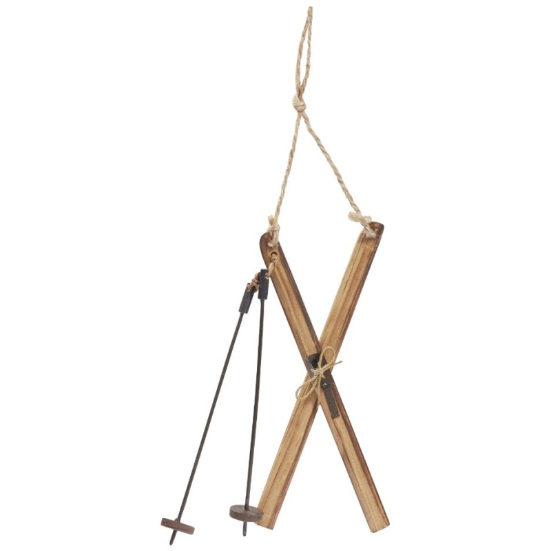 Dřevěné lyže 19,5×10cm