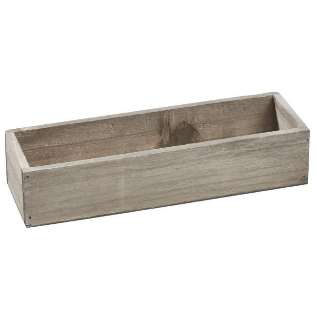 Dřevěný podnos 28x9x6cm hnědo šedý