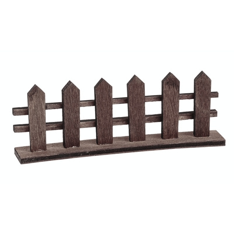 Dřevěný plot 8,5x3cm - hnědý