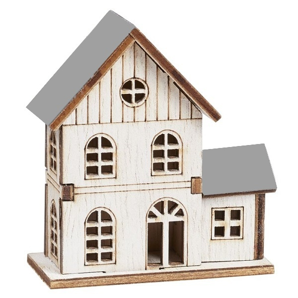 Dřevěný domeček 6x6,5x2,7cm