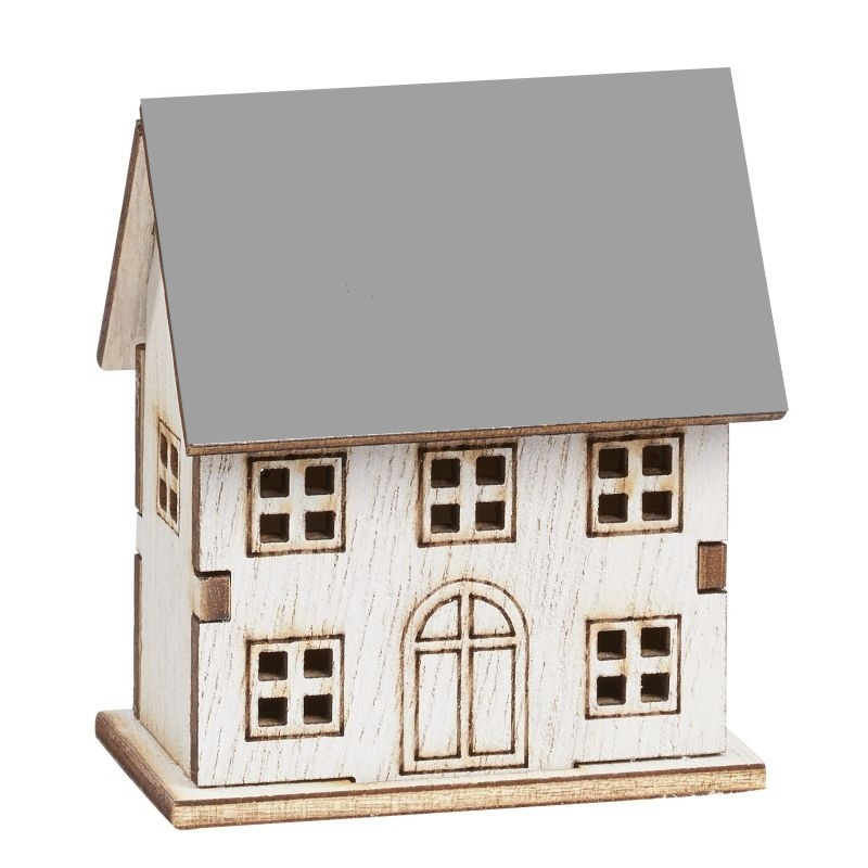 Dřevěný domeček 5,8x6,5x3,3cm