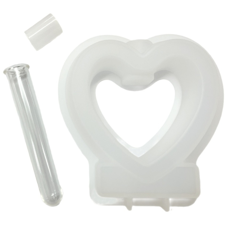 Silikonová forma na odlévání - váza srdce