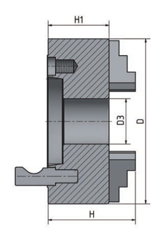 OPTIMUM 4-čelisťové sklíčidlo s centrickým upínáním o 200 mm Camlock 6