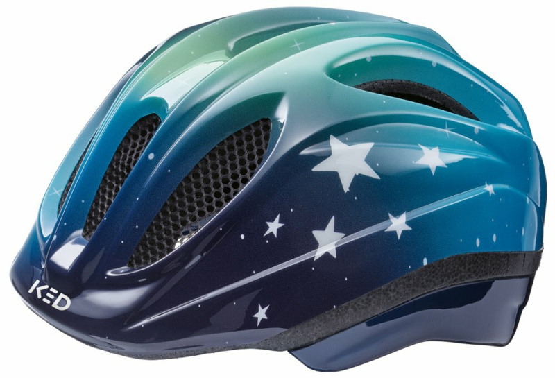 přilba KED Meggy II Trend S/M stars blue green 49-53 cm Velikost: S/M