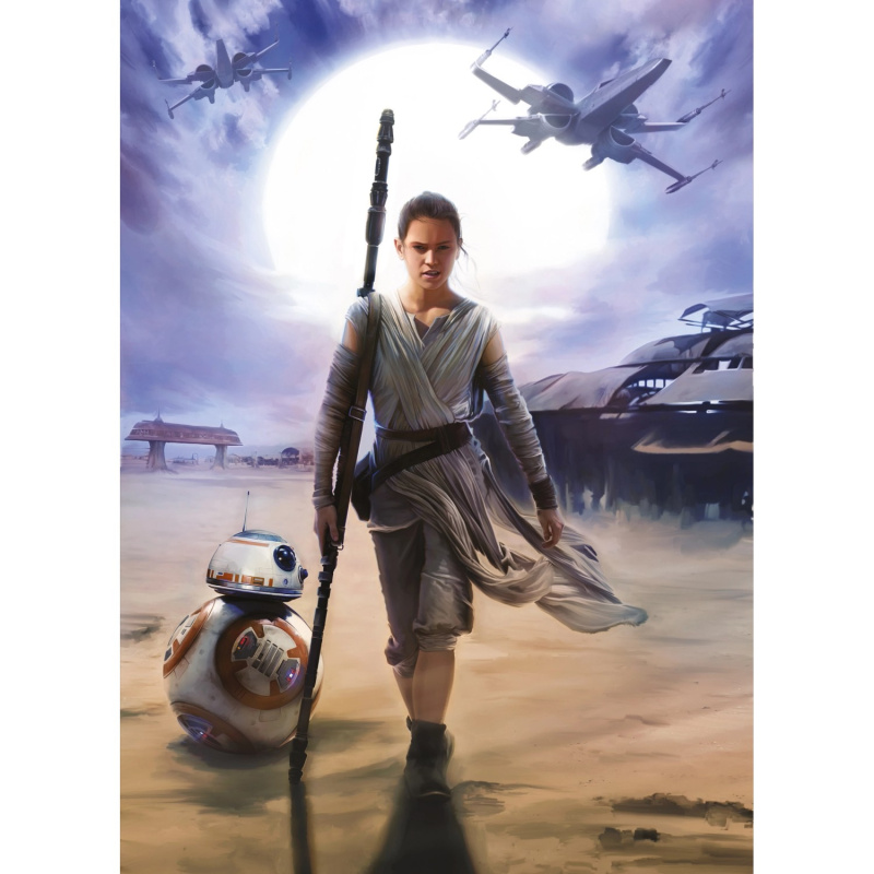 Komar Papírová fototapeta STAR WARS Rey, 184 x 254 cm