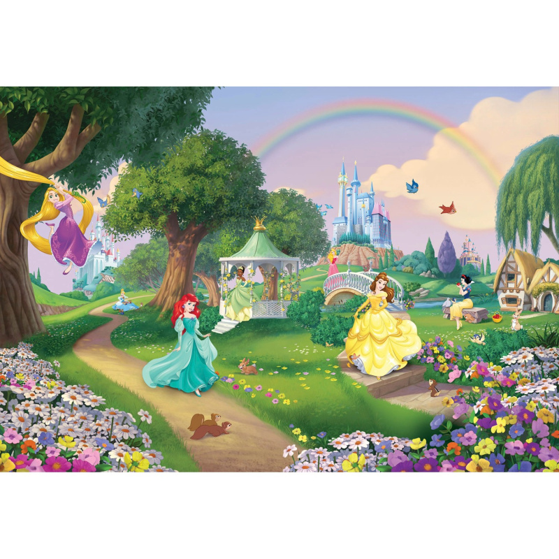 Komar Papírová fototapeta Disney Princess Rainbow 368 x 254 cm