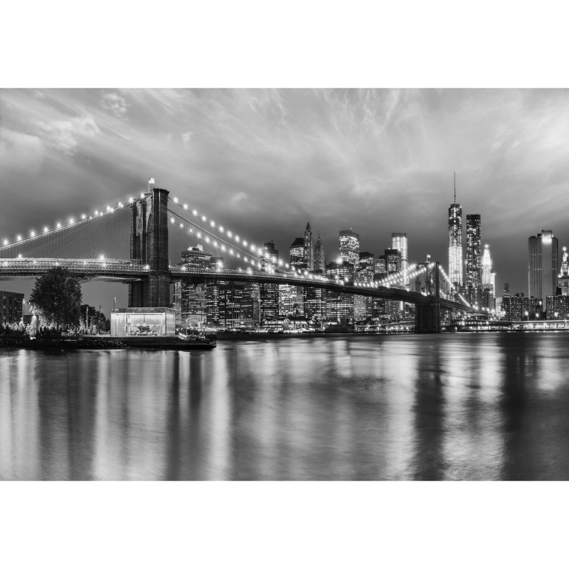 Komar Papírová fototapeta Brooklyn B/W 368 x 254 cm