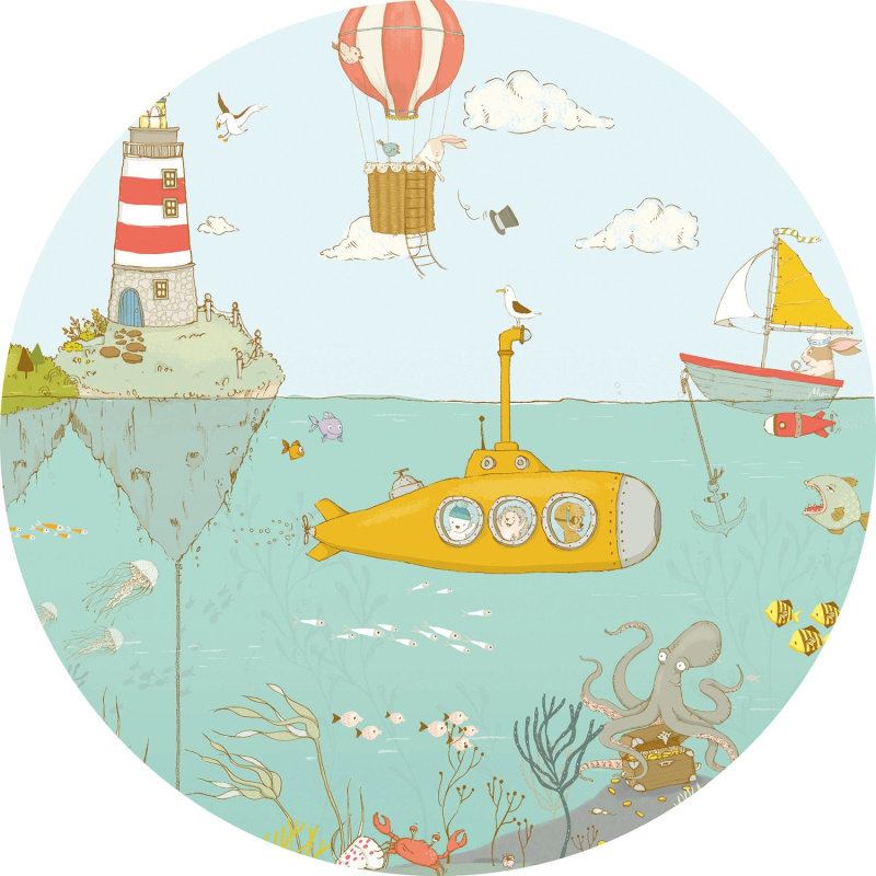 Komar Samolepicí vliesová fototapeta Dot Underwater pr. 125 cm