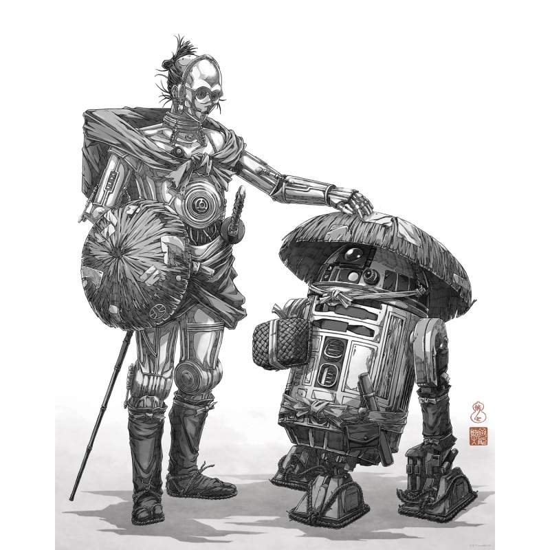 Komar Plakát Star Wars Vision Samurai Droids 40 x 50 cm