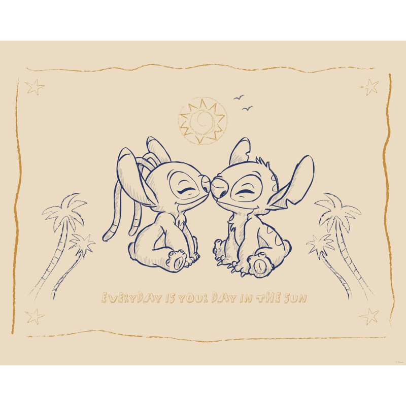 Komar Plakát Disney Lilo and Stitch Your Day in the Sun 50 x 40 cm