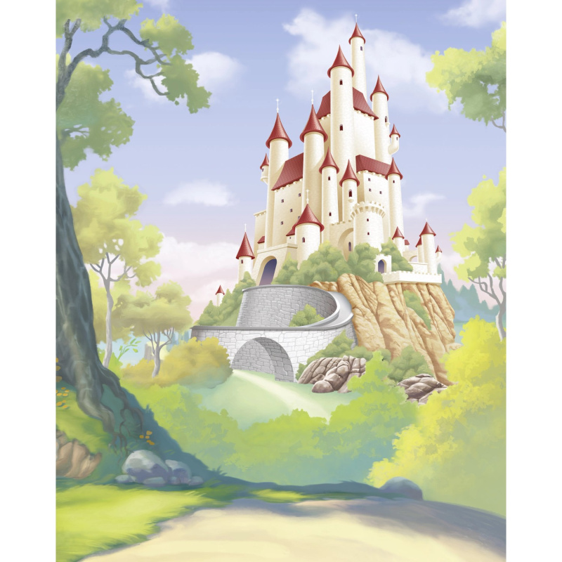 Komar Vliesová fototapeta Disney Princess Snow White Castle 200 x 250 cm