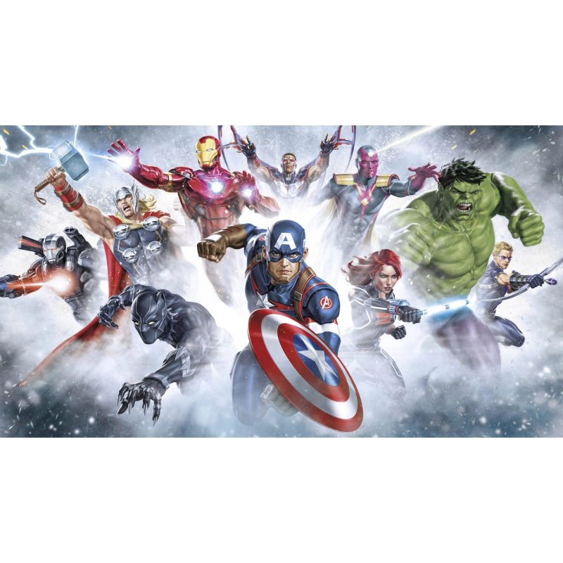 Komar Vliesová fototapeta Marvel Avengers Strike 450 x 250 cm