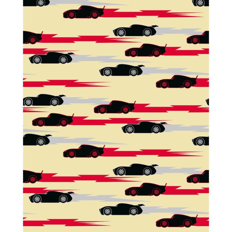 Komar Vliesová fototapeta Disney and Pixar Cars Pattern 200 x 250 cm