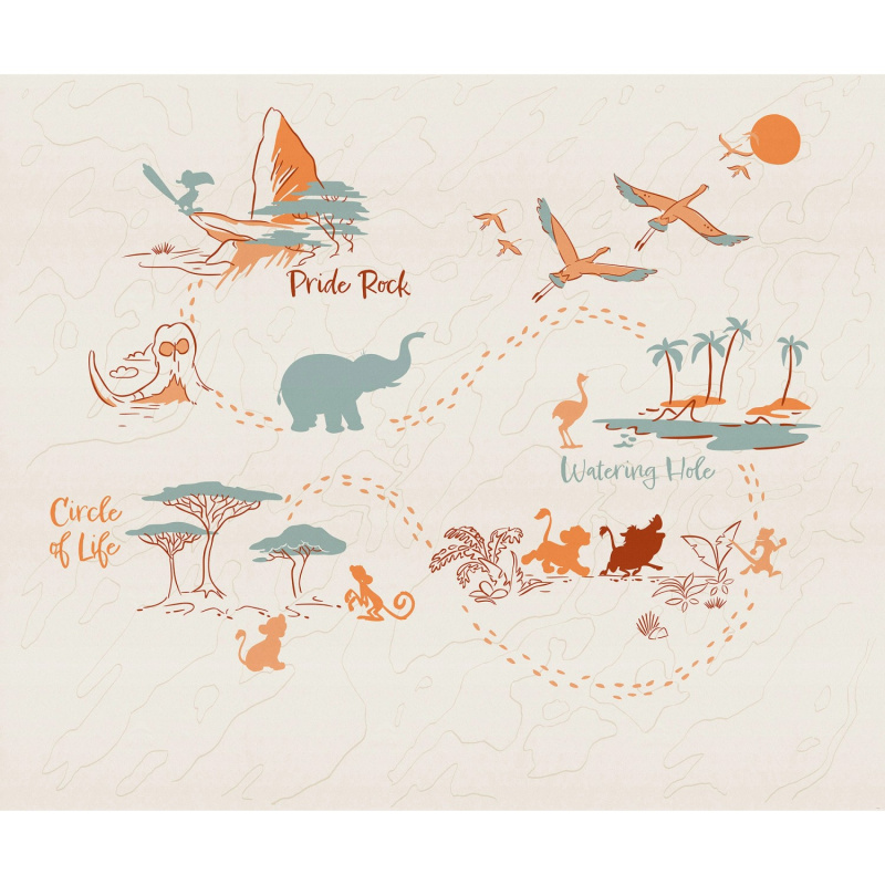 Komar Vliesová fototapeta Disney The Lion King Circle of Life 300 x 250 cm