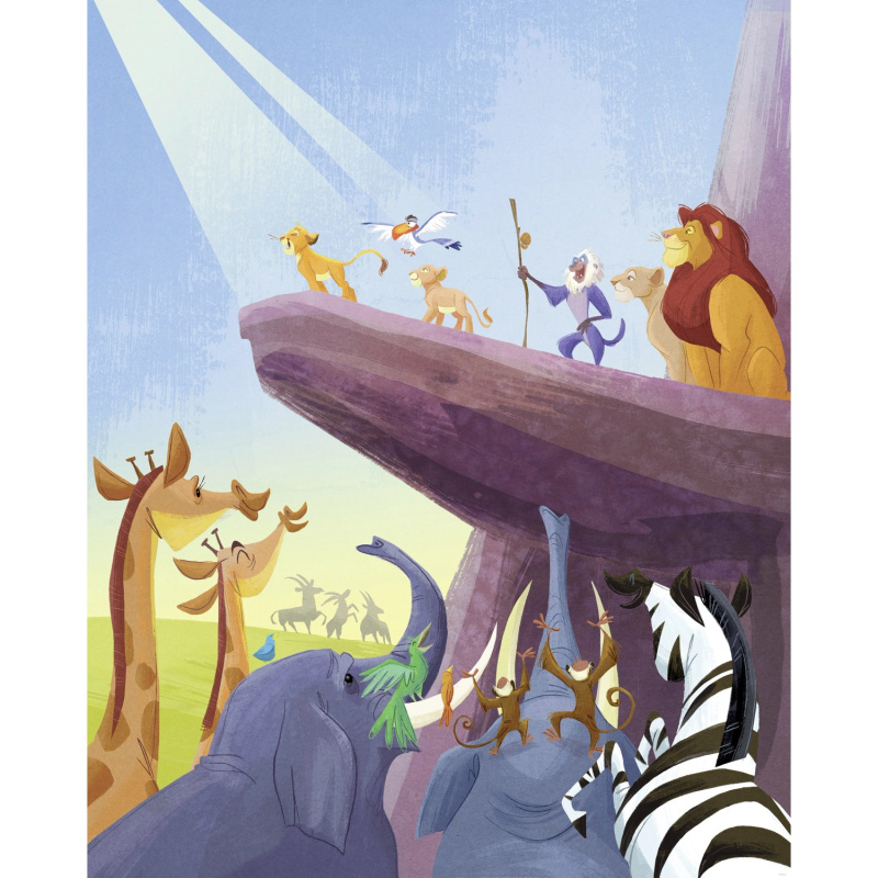Komar Vliesová fototapeta Disney The Lion King Cla. Long Live The King 200x250cm
