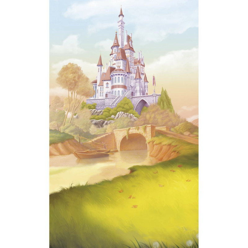 Komar Vliesová fototapeta Disney Princess Belle Castle River150 x 250 cm