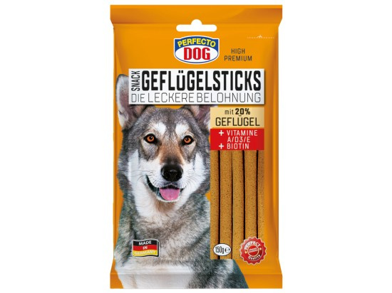 Perfecto Dog Tyčinky s drůbežím (16ks/150g)