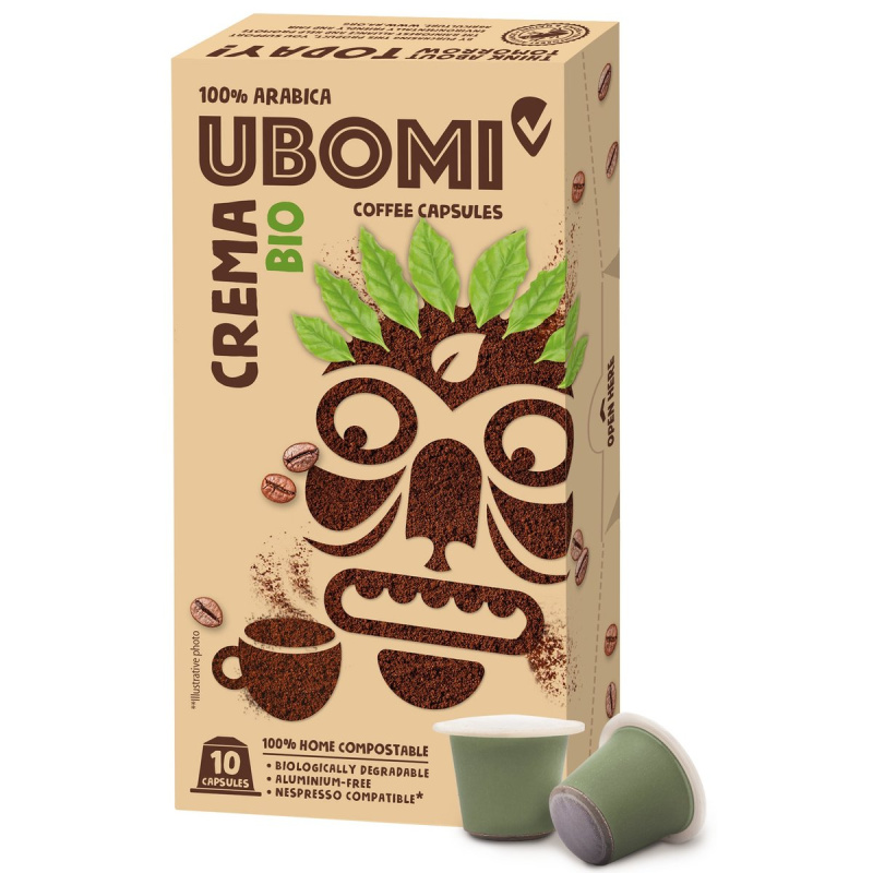 Ubomi BIO Caffe Crema 100% Arabica RFA kávové kapsle