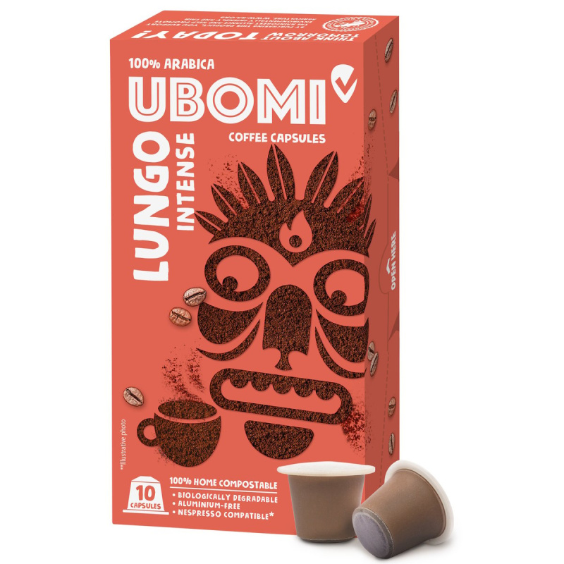 Ubomi Lungo Intense 100% Arabica RFA kávové kapsle