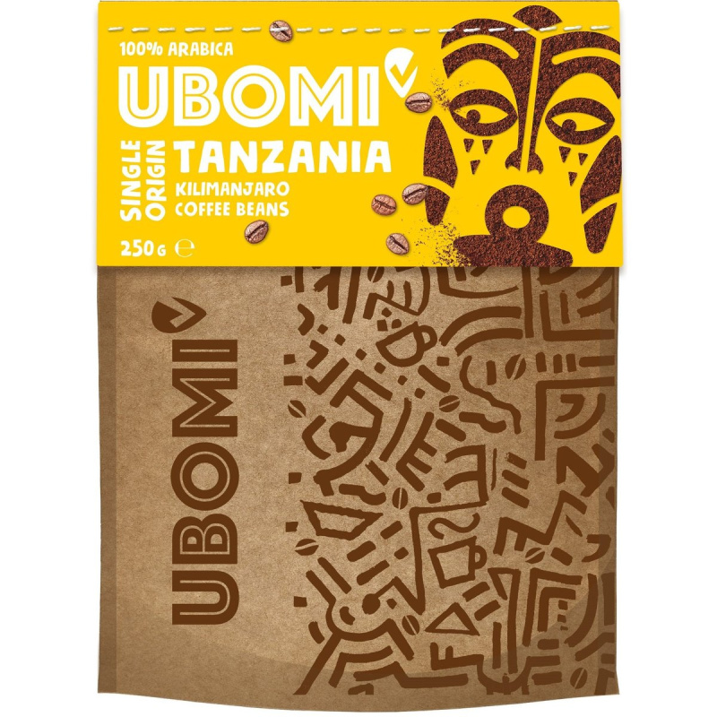 Ubomi Tanzania Kilimanjaro zrnková káva