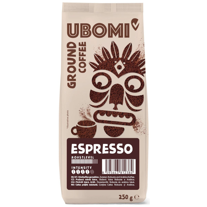 Ubomi Espresso Mletá RFA káva