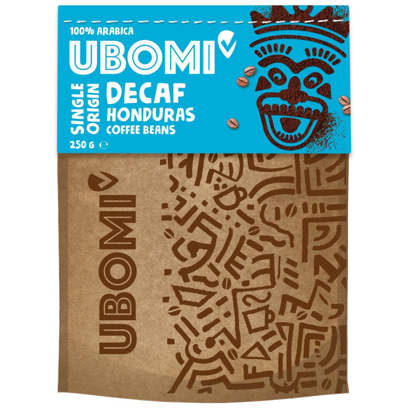 Ubomi Arabica Bezkofeinová zrnková káva CO2