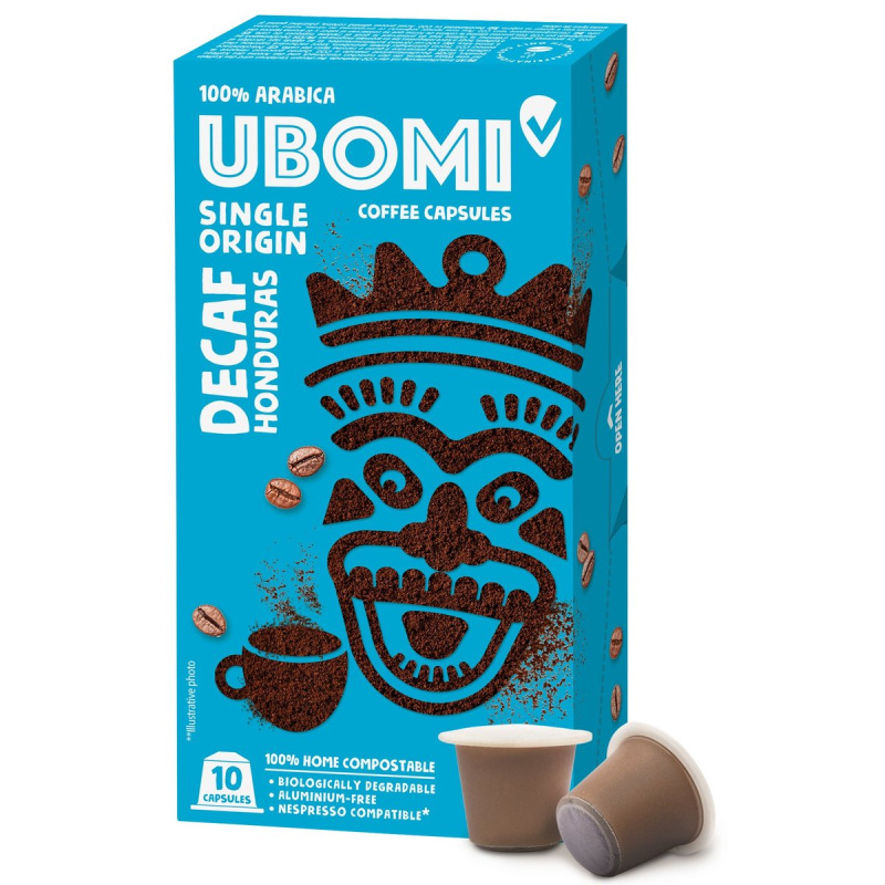 Ubomi Arabica bezkofeinové kávové kapsle CO2