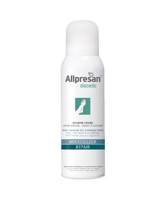 Allpresan Diabetic Microsilver + Repair krémová pěna, 125 ml