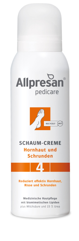 Allpresan PediCARE 4 Krémová pěna na zrohovatělou a popraskanou pokožku Objem: 125 ml
