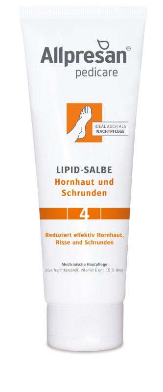 Allpresan PediCARE 4 Lipidová mast k redukci zrohovatělé pokožky - noční péče, 125 ml
