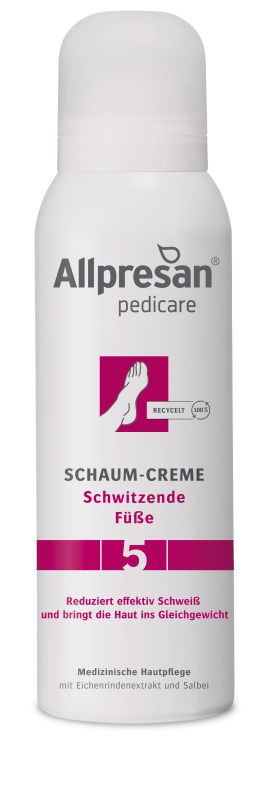 Allpresan PediCARE 5 Krémová pěna na potící se nohy, 125 ml