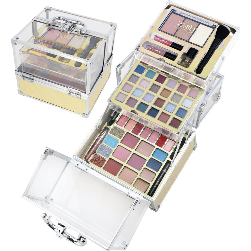 Alltoys Kosmetický kufřík akrylátový zlatý Glam