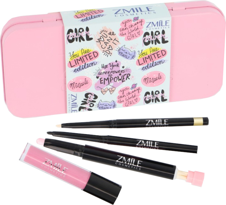 ZMILE COSMETICS Beauty Set Magical Metal Pencil Box make-up sada